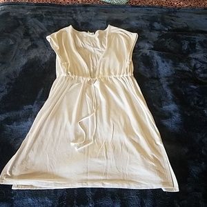 White front tie short sleeve